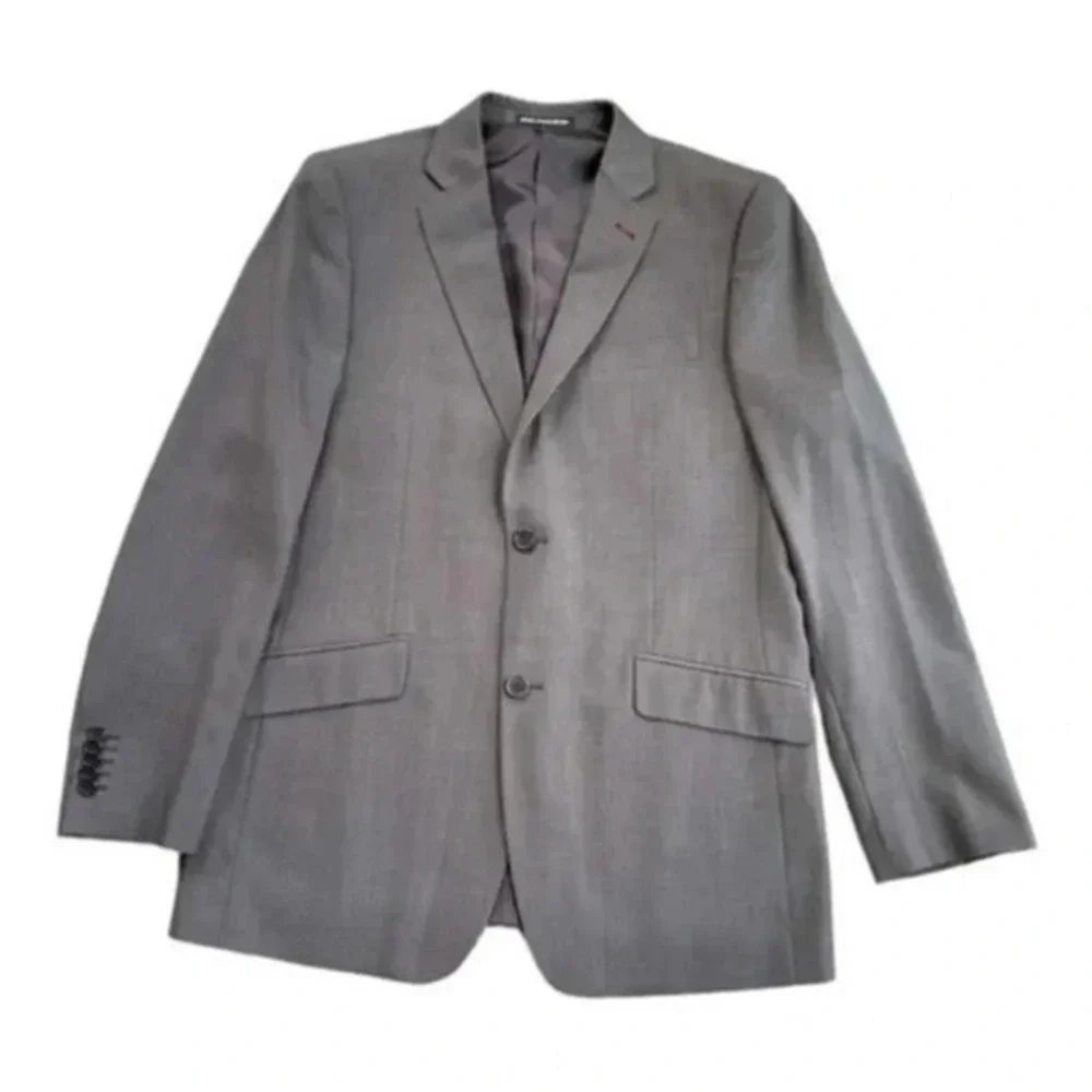 Alain Manoukian french designer mocha brown blazer single breasted size 52/44R